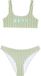 Roxy Bico Active RG Bikini pour filles - Oil Green Vert Moda Stripe - Rayé - Taille 146