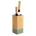 KESPER messenblok, bamboe, kunststof, 10 x 10 x 23 cm, bruin, groen