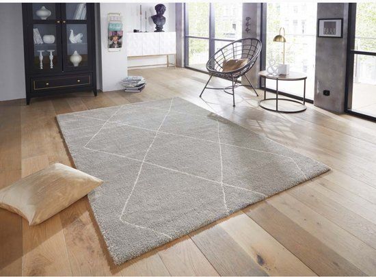 Elle Decor Design Vloerkleed Massy 80x150 cm Zilver & Crème