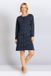 Hajo nachthemd blauw met gebloemd patroon - Blauw - Maat 36/38