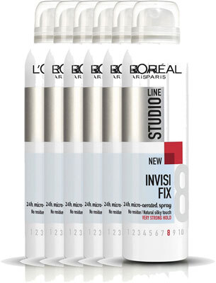 L'Oréal Invisi'Fix Studio Line Essentials Invisi Fix 24H Micro-Diffusion Spray - 6 x 250 ml - Spray - Voordeelverpakking