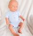 Babidu Romper/Body | Blauw | Houten Knoopjes | Korte Mouw | 1111 | 3 Maand | Maat 62