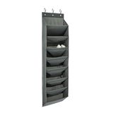 Amazon Basics Amazon Basics Over-the-Door schoenenorganizer met 8 lagen, groot, Houtskool