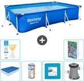 Bestway Rechthoekig Steel Pro Zwembad - 300 x 201 x 66 cm - Blauw