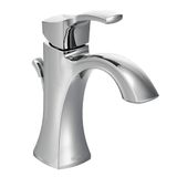 Moen Voss One-Handle High Arc badkamerkraan met afvoermontage, Chroom (6903)