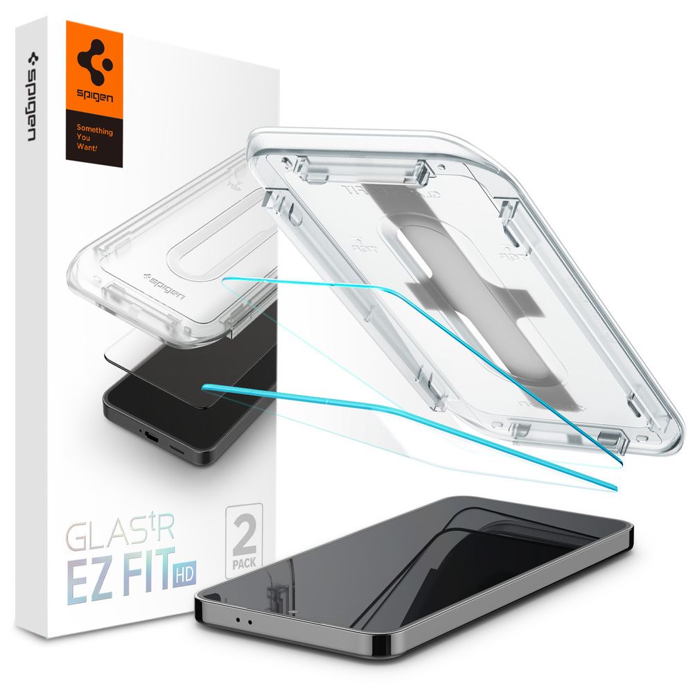 Spigen GLAS.tR EZ Fit Screen Protector for Samsung Galaxy S24 - 2 Pack