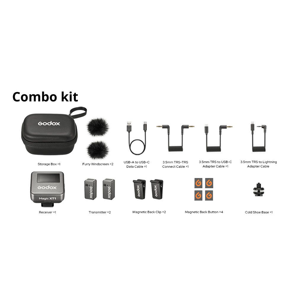 Godox Magic XT1 Combo 2.4GHz Wireless Microphone System