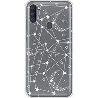 Samsung Galaxy A11 Lignes etoilees bedrukt siliconen hoesje