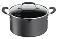 Tefal H9134644 steelpan 5,28 l Rond Grijs, Transparant