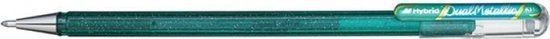 Pentel Duo Gel K110 Groen / Metallic Blauw - Gelpen