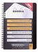 RHODIA 119970C - Spiraal Adresboek (Integrale Binding) Address Book Zwart - A5 14,8 x 21 cm - 160 pagina's - Clairefontaine Papier 90 g/m² - Polypro Omslag