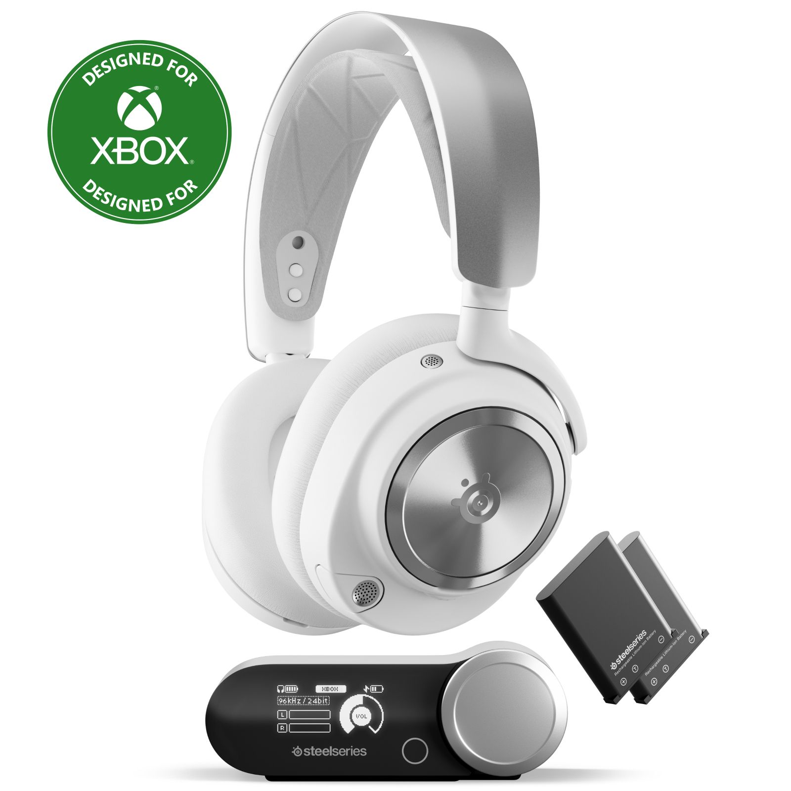 SteelSeries Arctis Nova 1P Wired Gaming Headset - White