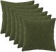 vidaXL - Kussensloop - 6 stuks - HEERLEN - Groen - 40 x 40 cm - Katoensatijn