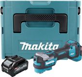 Makita TM 001 GM101 Outil multifonction sans fil 40 V max. Starlock Max Brushless + 1x batterie rechargeable 4,0 Ah + Makpac - sans chargeur