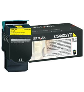 Lexmark C544, C546, X544, X546 gele tonercartridge
