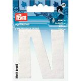 Prym Applicatie letter N wit, één maat