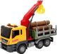 ColorBaby Speed & Go 39064 Houten Kraanwagen Speelgoed Met Wrijving En Licht En Geluid 1:14 Rood Kinderen