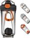 Shaker protéiné 500 ml - Noir avec boule mélangeuse et couvercle anti-fuite