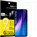 NEW'C 2 Stuks Screen Protector voor Xiaomi Redmi Note 8, Xiaomi Mi 9 Lite, Gehard Glass Schermbeschermer Film 0.33 mm ultra transparant, ultra resistent, Anti-kras, anti-vingerafdrukken