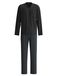 CALIDA Pyjama lang 'Relax Streamline' duifblauw / zwart