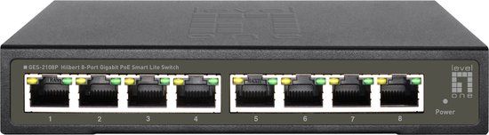 LevelOne GES-2108P Managed L2 Gigabit Ethernet PoE Network Switch
