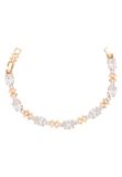 NAEMI Armband rose-goud / wit