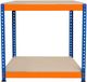 MonsterShop S-rax Werkbank - Blauw/Oranje - 90x45x90cm - 600kg Draagvermogen