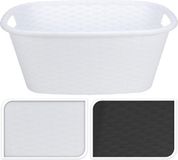 Bathroom Solutions Kunststof wasmand - Wit - 35 liter - 60 x 40 x 25 cm
