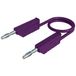 Hirschmann Test & Measurement MLN 25/2,5 VI Meetsnoer Banaanstekker 4 mm Banaanstekker 4 mm 25.00 cm Violet 1 stuk(s)