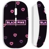 Blackpink Witte Draadloze Muis Roze Hart