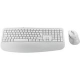 Logitech Signature Comfort Plus Combo MK880 - Toetsenbord en muis set - full size - met LED batterij niveau indicator - draadloos - Bluetooth 5.2 - QWERTZ - Duits - gebroken wit