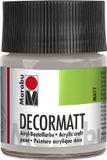Marabu Decormatt Acryl Acrylverf 50 ml Zilver