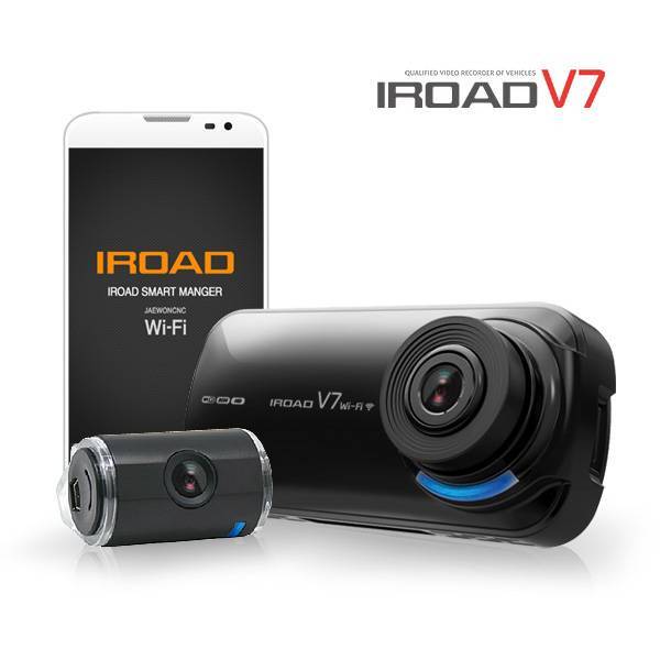 IROAD V7 2CH HD Dashcam met WiFi