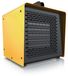 Brandson Chauffage céramique, 3000 W, angulaire, avec boîtier métallique. Chauffage céramique pour atelier, garage et cave, avec thermostat réglable en continu, 2 niveaux de chauffage, noir-jaune