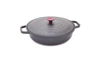 RISOLI' Vinum Antiaanbakpan voor inductie, Ø 28 cm, met smeltdeksel, slow cooking, van gerecycled aluminium, gemaakt in Italië