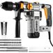 Deko Perforateur SDS-plus 1500W 5.5J – 4600 bpm – Burinage, perçage béton 32mm, acier 13mm, bois 40mm – mandrin SDS-plus – kit complet avec accessoires