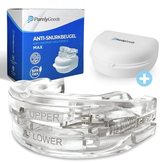 PurelyGoods® Snurkbeugel Max - Anti Snurk Beugel - Verstelbaar - BPA-vrij - Mannen en Vrouwen