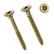PARCO Spaanplaatschroeven Torx 4 x 40 mm - 500 Stuks, Voldraad, geel verzinkt, Houtschroeven Torx 20-Aandrijving, Universele schroeven met verzonken kop