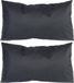 Anna's Collection 4x Black Cushions 30x50cm - Indoor & Outdoor