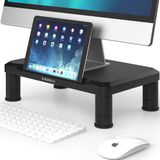 ACROPAQ Monitor standaard – Ergonomische monitorverhoger – 3 verstelbare hoogtes – Zwart – AR322