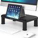 ACROPAQ Monitor standaard – Ergonomische monitorverhoger – 3 verstelbare hoogtes – Zwart – AR322