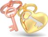 Metalmorphose Sleutelhanger You Are The Key To My Heart Metaal 3D