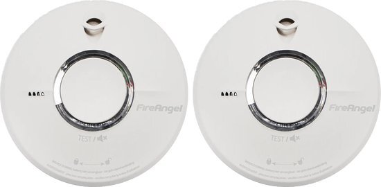 FireAngel ST-622 Rookmelder 2-pack | 10 jaar accu | Pauzeknop | Testknop