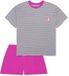 SCHIESSER Meisjes pyjama kort Gestreept Fuchsia Katoen