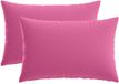 vidaXL - Taie d'oreiller - 2 pièces - HEERLEN - Rose - 40 x 60 cm - Polyester