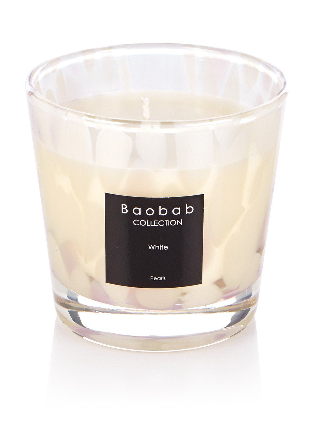 Baobab Collection White Pearls Geurkaars - Wit - 5415198108783