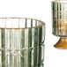 Gift Decor Led-lantaarn Metaal Gouden Groen Glas (10,7 x 18 x 10,7 cm)