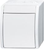 Busch-Jaeger 2601/6 W-54 Ocean (opbouw) Wisselschakelaar spatwaterdicht Wit