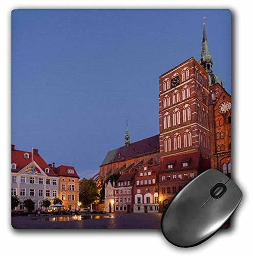 3dRose mp_277409_1 muismat"The Alte Markt/Saint Nicholas Germany", 20,3 cm, meerkleurig