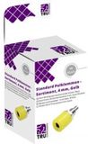 TRU COMPONENTS Assortiment laboratoriumconnectoren Bus, inbouw verticaal Geel 10 stuk(s)